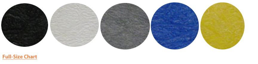 Color Chart for tire / parking stops at American Recycled Plastic Inc
