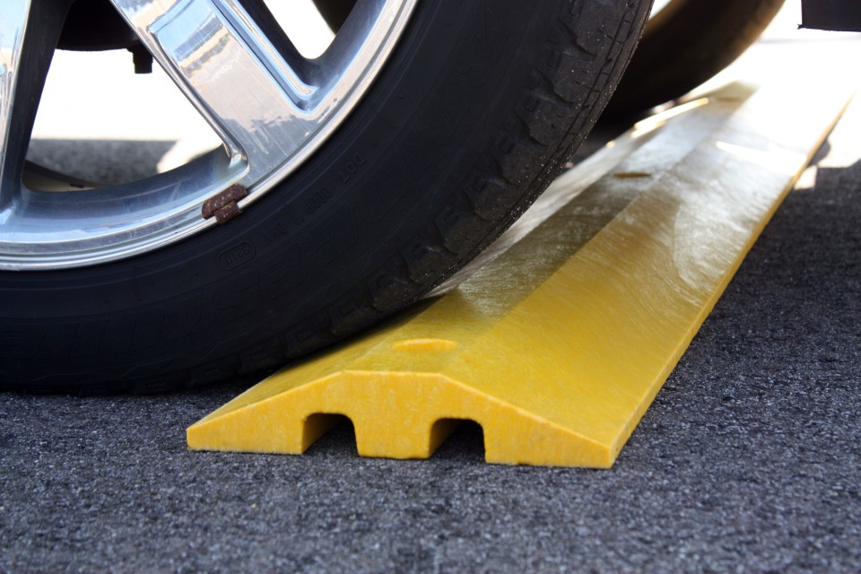 Traffic Control: tire / parking stops at American Recycled Plastic