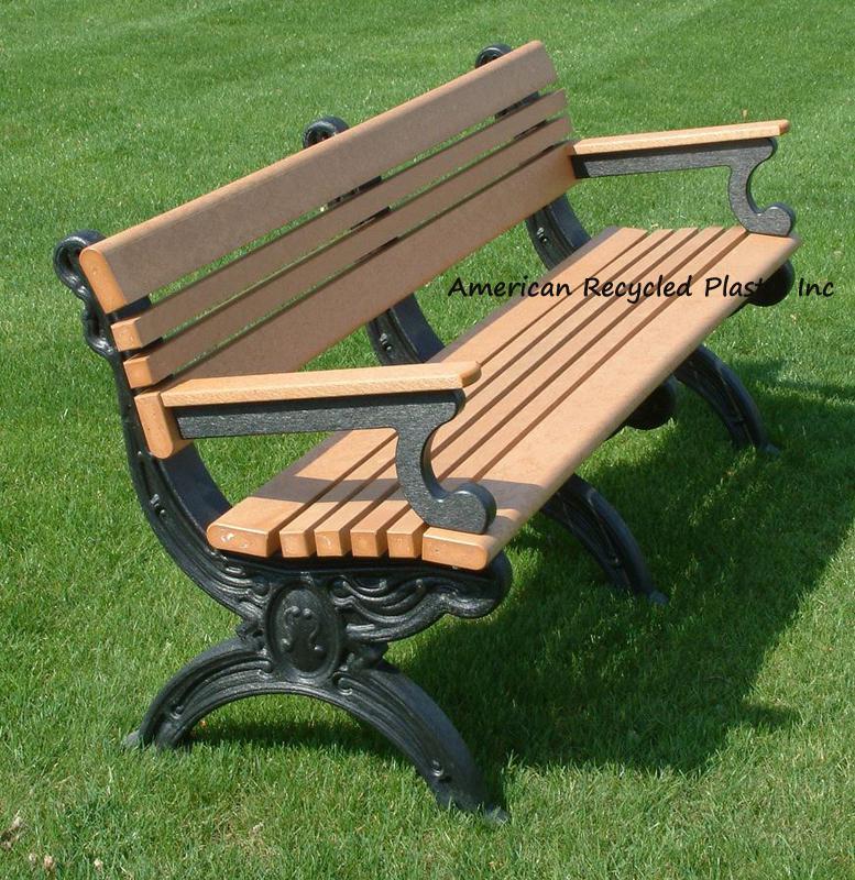 Hartford Park Bench: Outdoor Patio Furniture At American Recycled Plastic