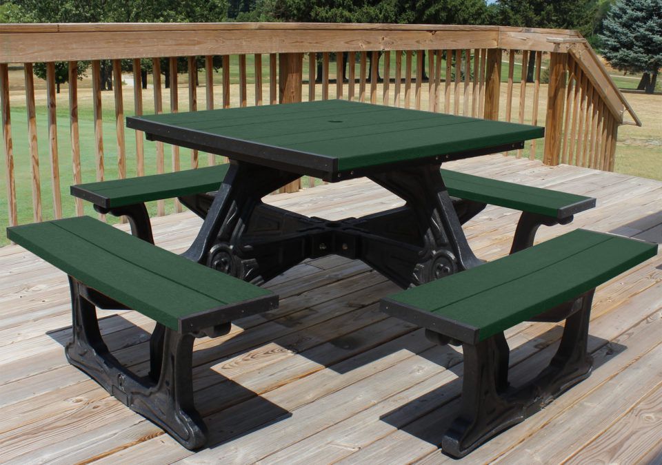Town Square Picnic Table Outdoor Furniture at American Recycled Plastic