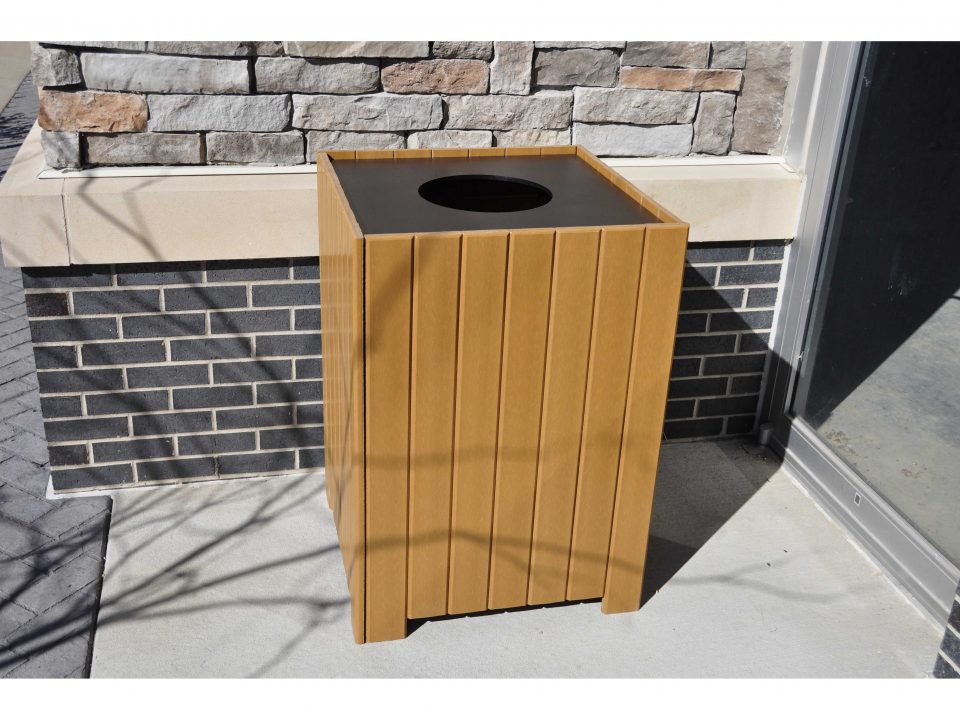 Waste Receptacles Outdoor Site Amenities at American Recycled Plastic
