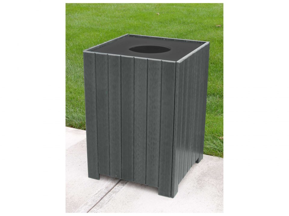 Waste Receptacles Outdoor Site Amenities at American Recycled Plastic