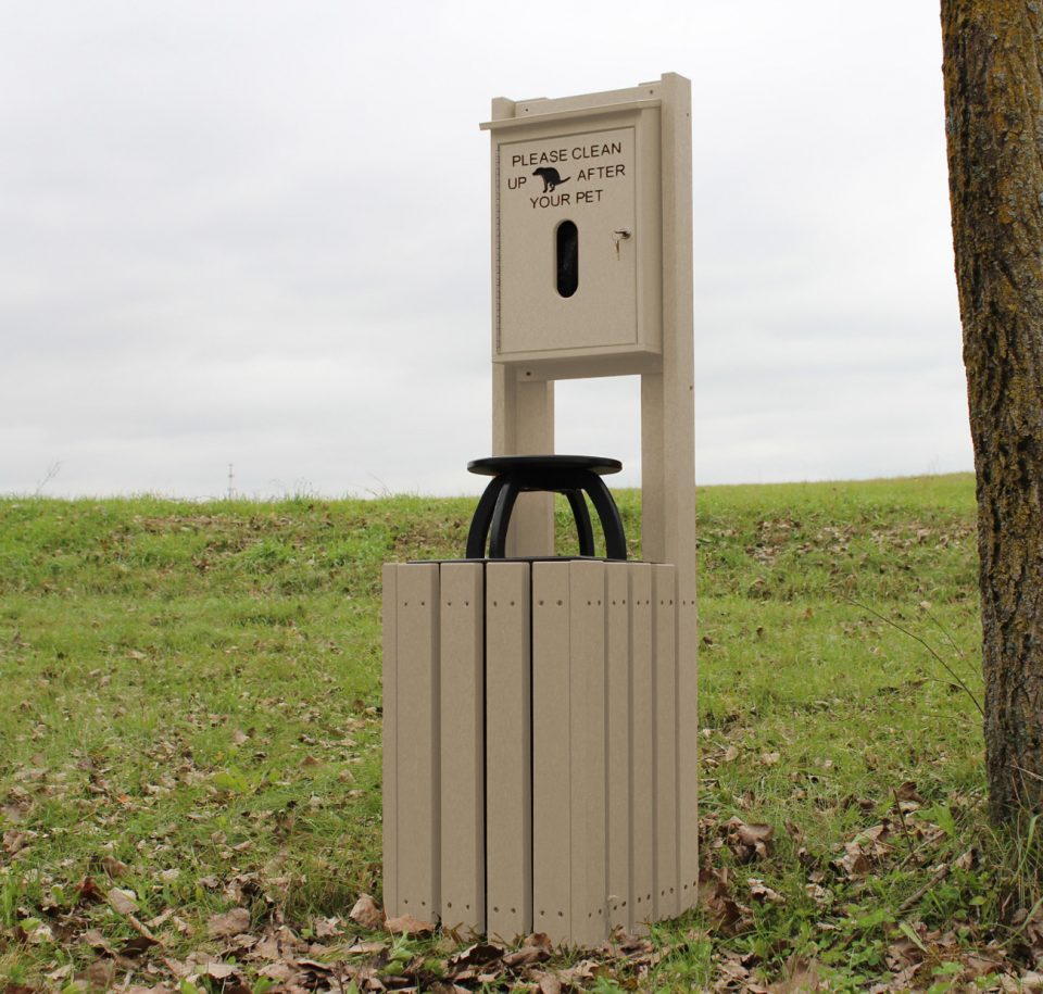 Pet Waste Stations Outdoor Site Amenities at American Recycled Plastic