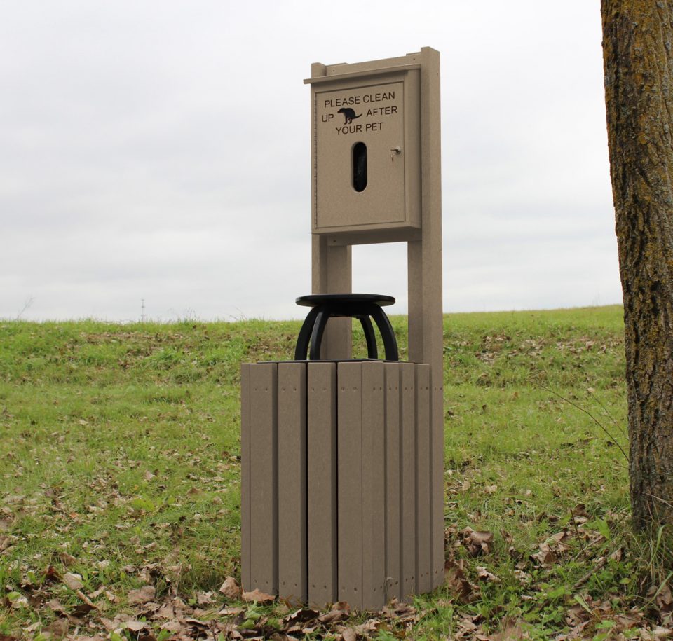 Pet Waste Stations Outdoor Site Amenities at American Recycled Plastic