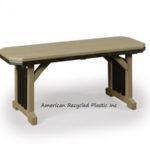 Mission dining benches backless