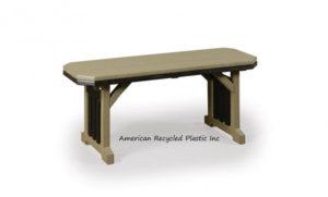 Mission dining benches backless