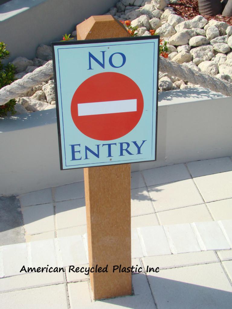 Plastic bollards recycled solid American Recycled Plastic