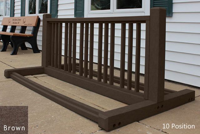 Deluxe Bicycle Rack 10 Position | American Recycled Plastic