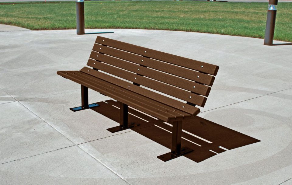 Madison Contour Bench: Outdoor Furniture at American Recycled Plastic