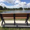 Benches: Benches with Backs: Arlington Plastic Bench ...