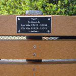 Custom Memorial Bench Plaque by American Recycled Plastic