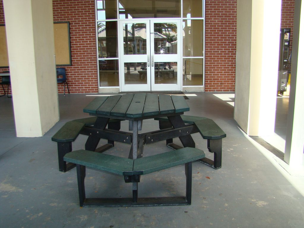 Classic Hexagon Picnic Table American Recycled Plastic