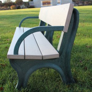 Landmark Bench Armrests by American Recycled Plastic