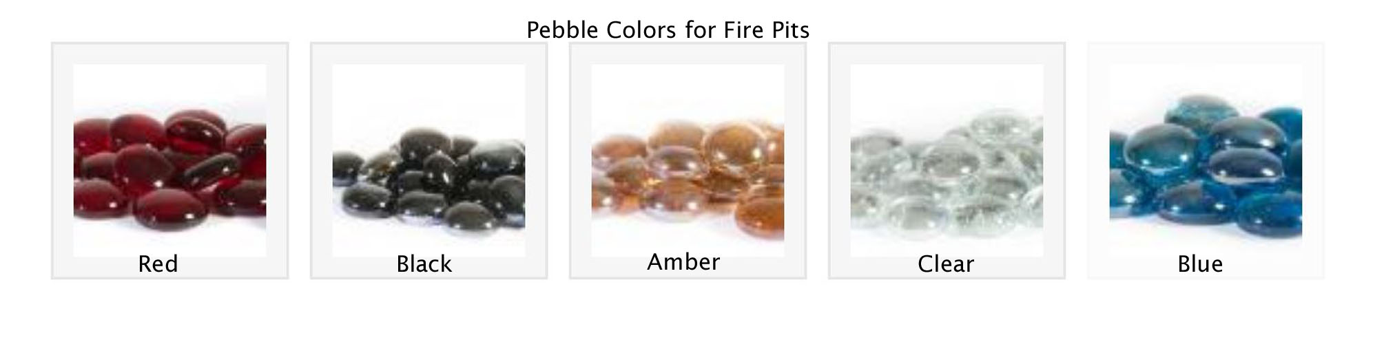 Fire Pit Color Chart Stones by American Recycled Plastic