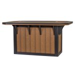 Fire Pit Counter Height Dining Table by American Recycled Plastic