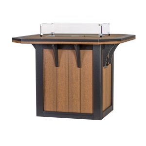 Fire Pit Counter Height Dining Table by American Recycled Plastic
