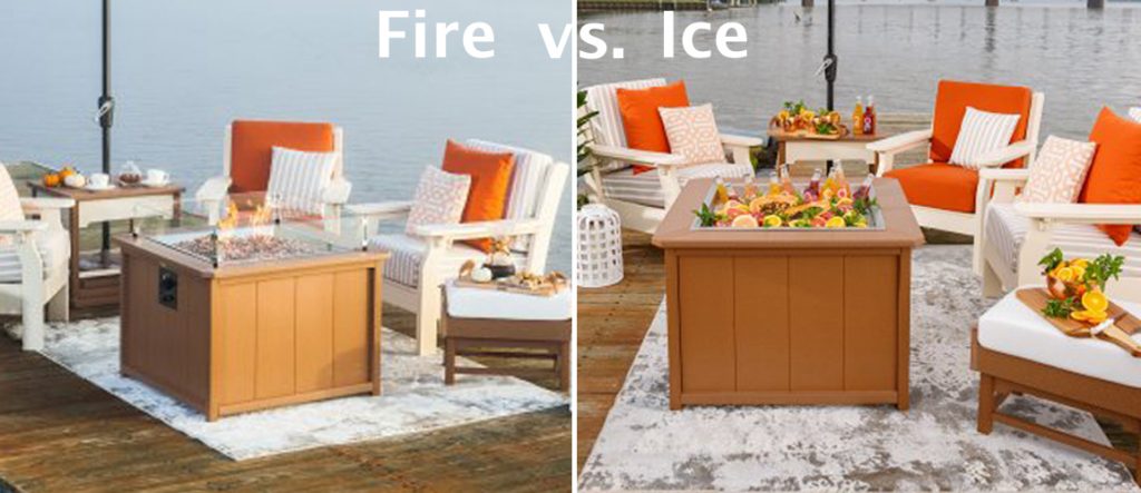 Sea Aira Fire Pit Ice Pit by American Recycled Plastic