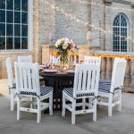 Dining Table Keystone Round 60" and Keystone Dining Chairs by American Recycled Plastic