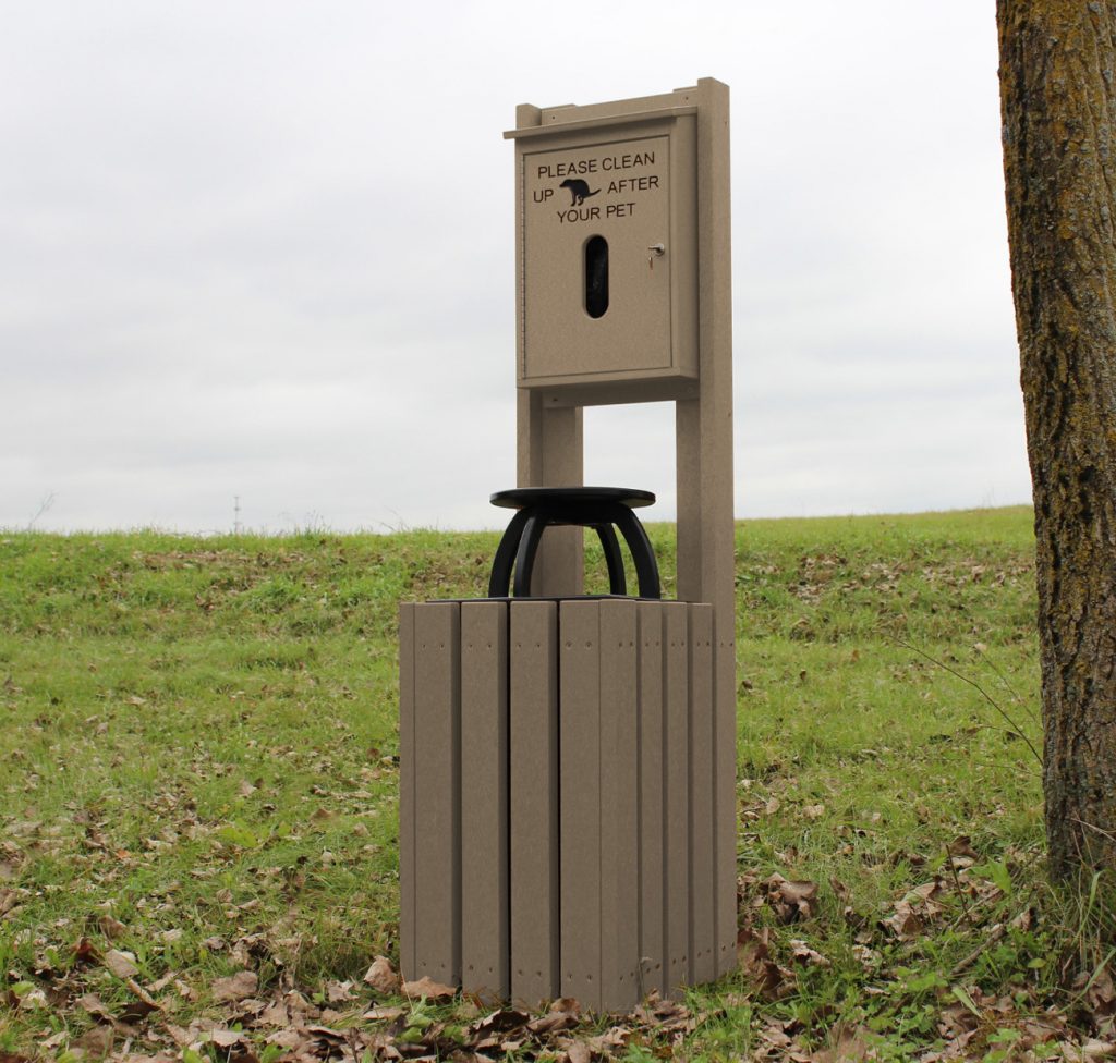 Pet Waste Station by American Recycled Plastic Site Amenities