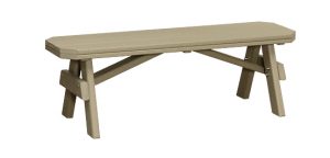 Garden Dining Backless Bench by American Recycled Plastic