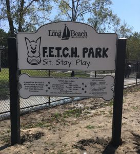 FETCH Dog Park Entrance Sign by American Recycled Plastic