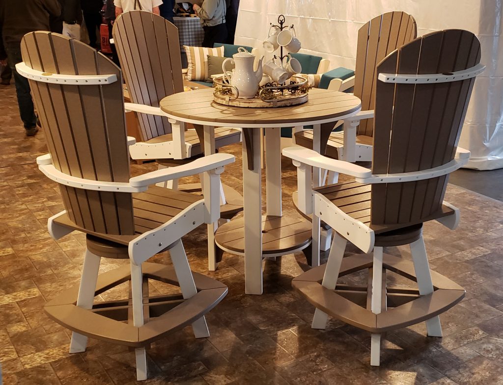 Bar Dining Set Table and Chairs by American Recycled Plastic