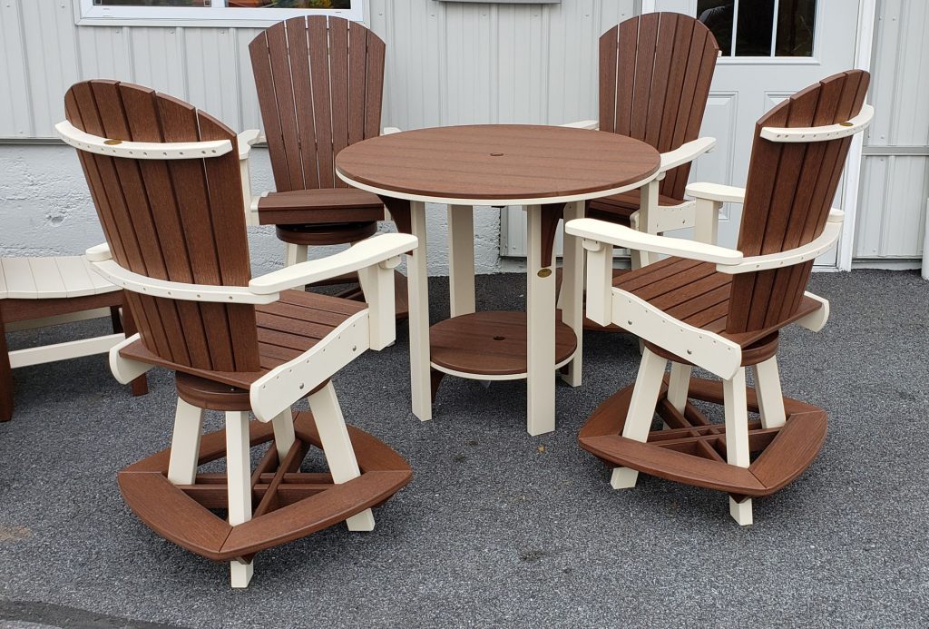 Bar Dining Set Table and Chairs by American Recycled Plastic