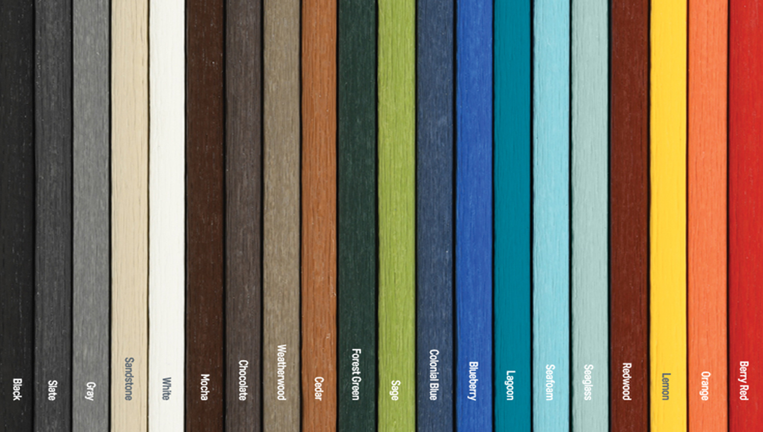 Seashore Color Chart 2020 by American Recycled Plastic
