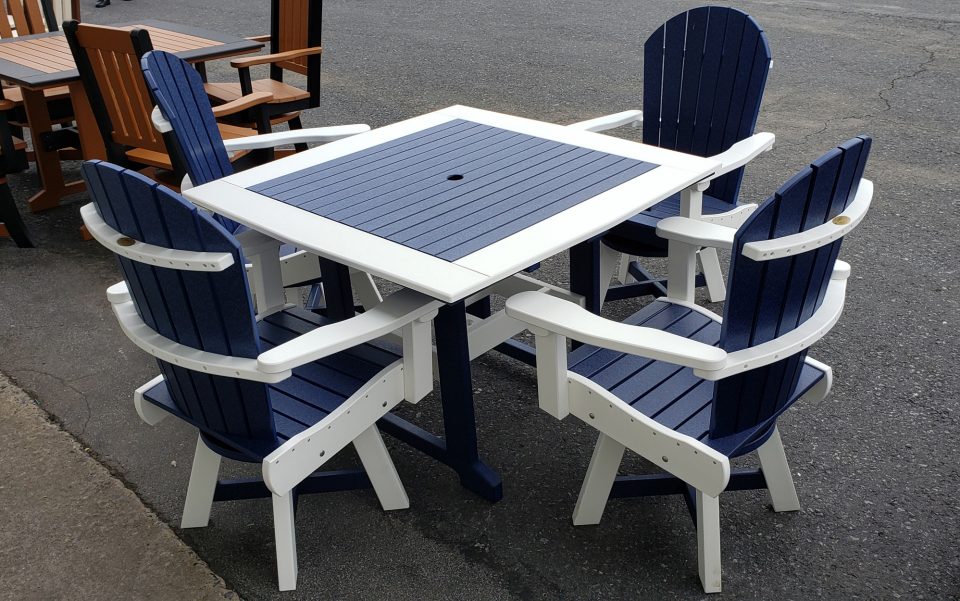 Patio Furniture Outdoor Dining Sets American Recycled Plastic Quality Outdoor Furniture 