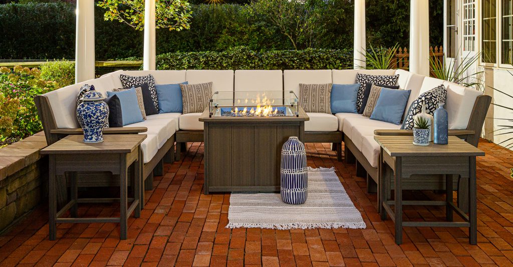 Mission Sectional Outdoor Seating by American Recycled Plastic