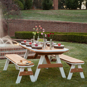 Garden Dining Set by American Recycled Plastic