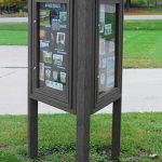 Three Sided Message Board Kiosk at American Recycled Plastic