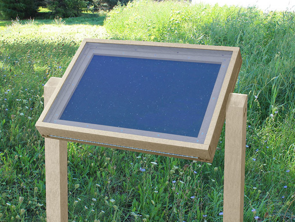 Legacy Message Boards Angled Viewer by American Recycled Plastic
