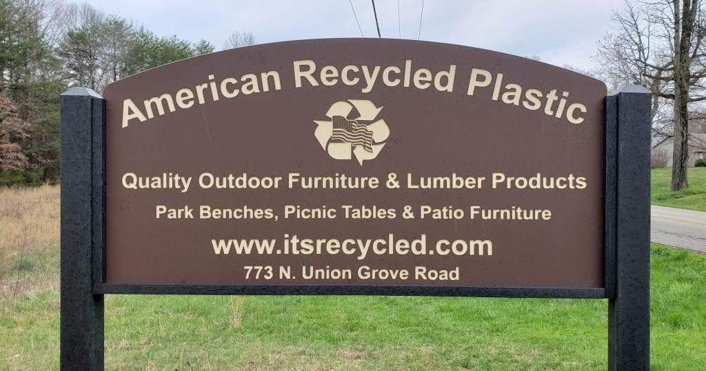 Custom Routed Engraved Business Signs at American Recycled Plastic