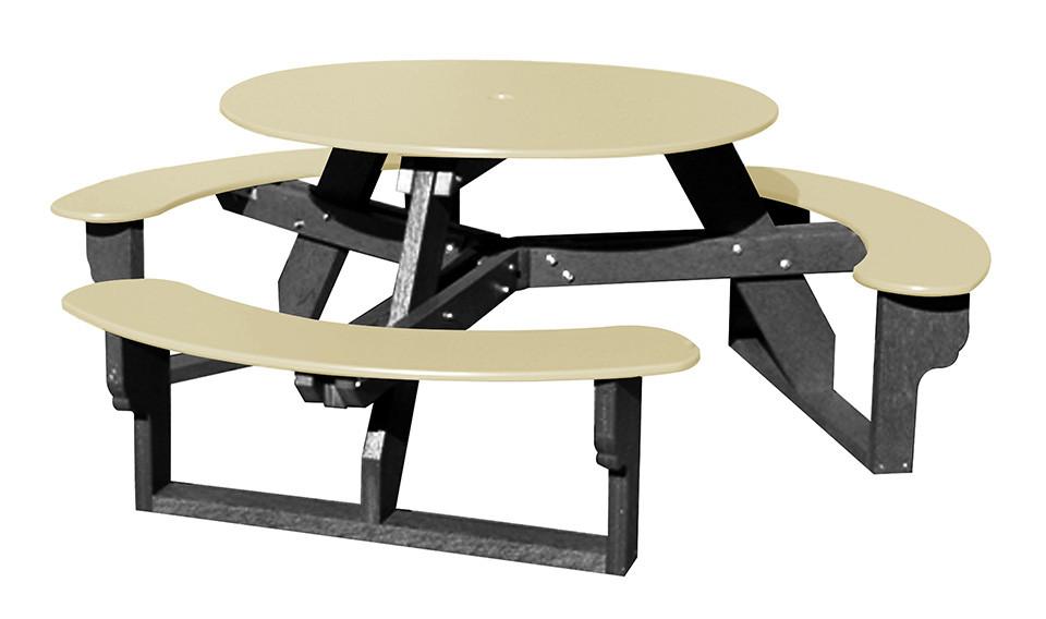 Deluxe Round Picnic Table at American Recycled Plastic